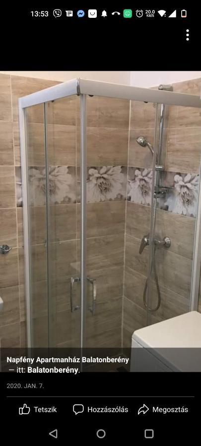 Napfeny Apartmanhaz Balatonberény Eksteriør billede